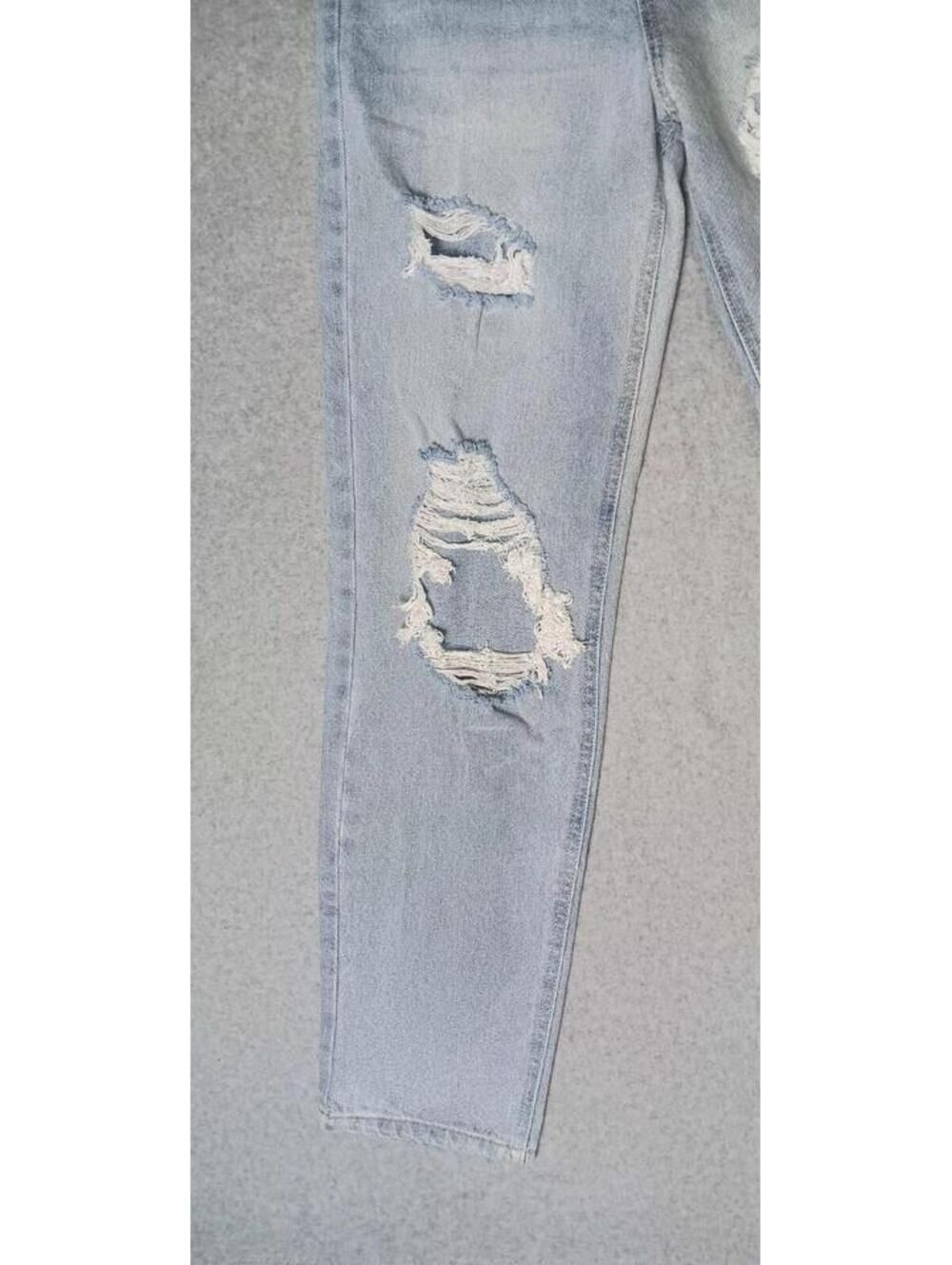 NWT! Kancan Distressed Jeans Womens Size 5/26 Light Blue 5 Pocket - Picture 11 of 13